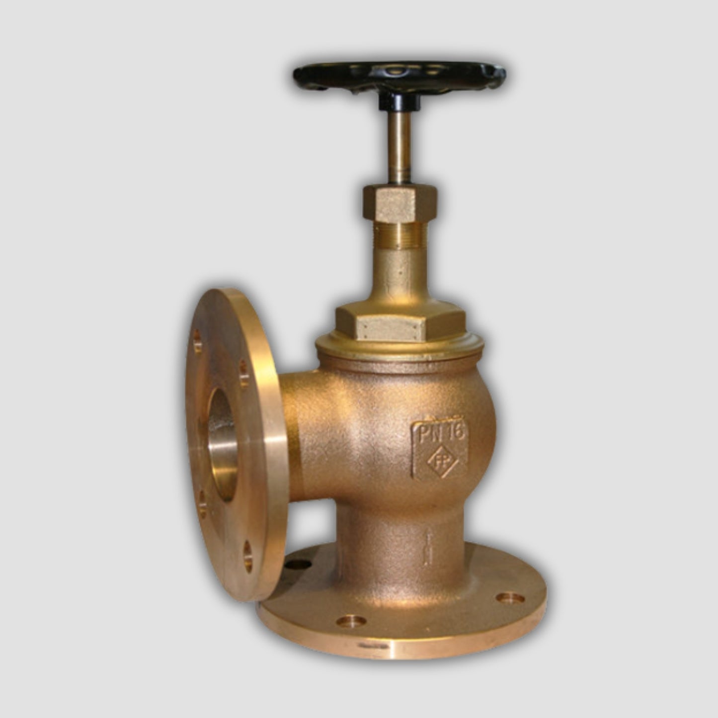 Bronze Globe Valve – Angle Pattern – Flanged PN16