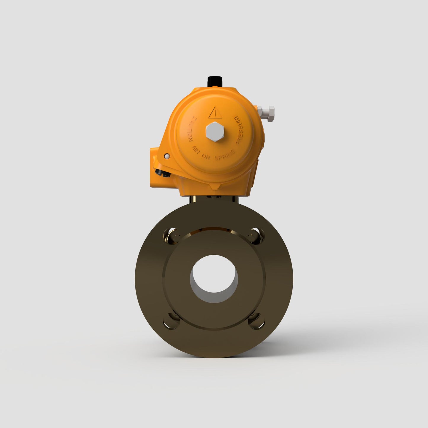 Hytork Actuated Flanged PN16 2 PCE Full Bore B62 Bronze Mariani Ball Valves (Air Open Spring Close)