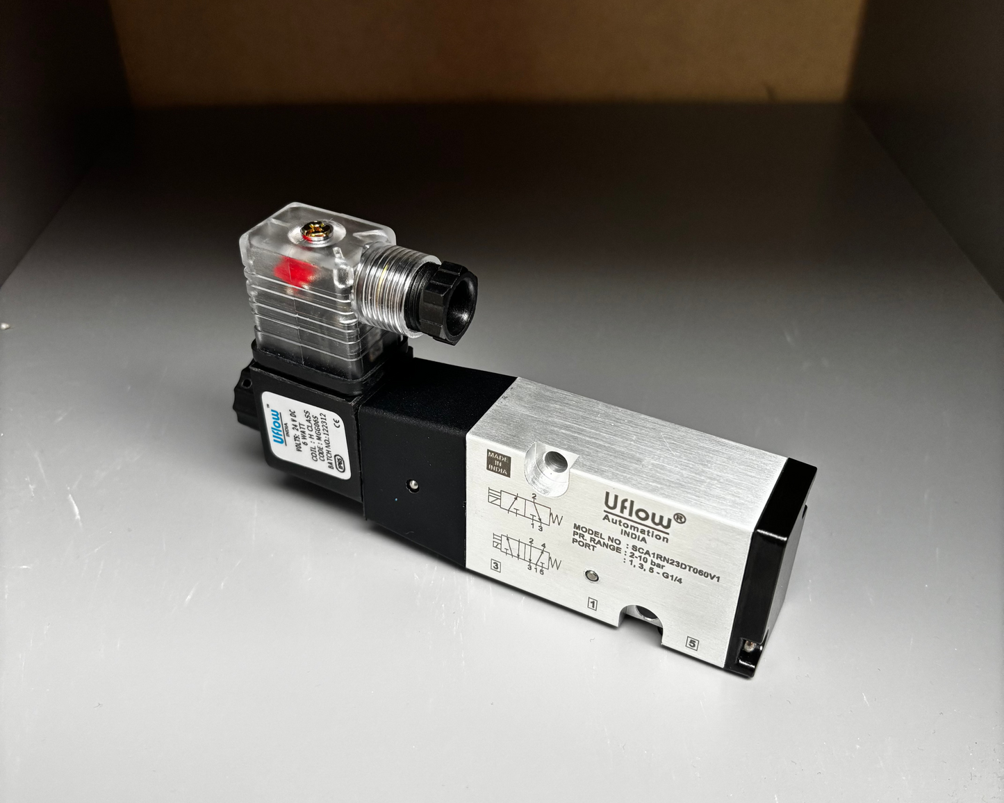 1/4" NAMUR Spool Type Aluminium Solenoid Valve – Nitrile Seal (2–10 Bar)