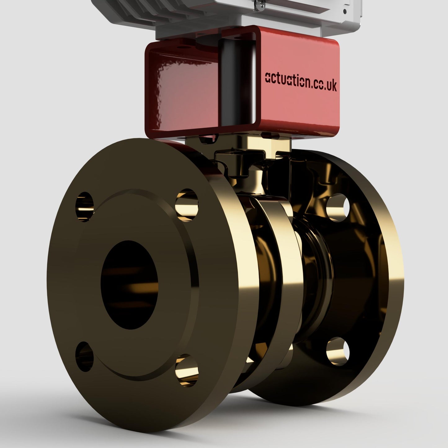 Mariani Koei UNIC Actuated Flanged PN10 2 PCE Full Bore B62 Bronze Ball Valves (Electric Power Open Power Close)