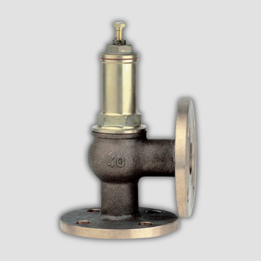 Brass/Bronze Angle Pattern Safety Relief Valve – Spring Loaded