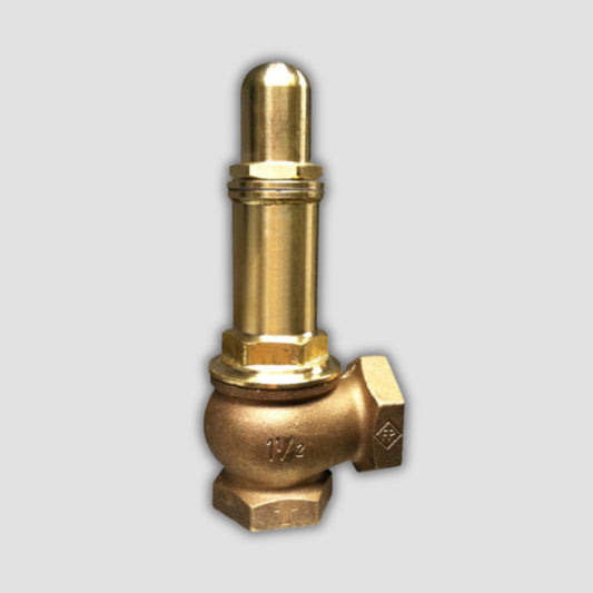 Brass/Bronze Pressure Relief Valve – PTFE Seal with Enclosed Cap