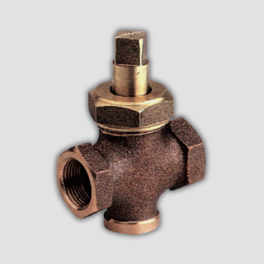 Bronze 2-Way Plug Cock with Gland