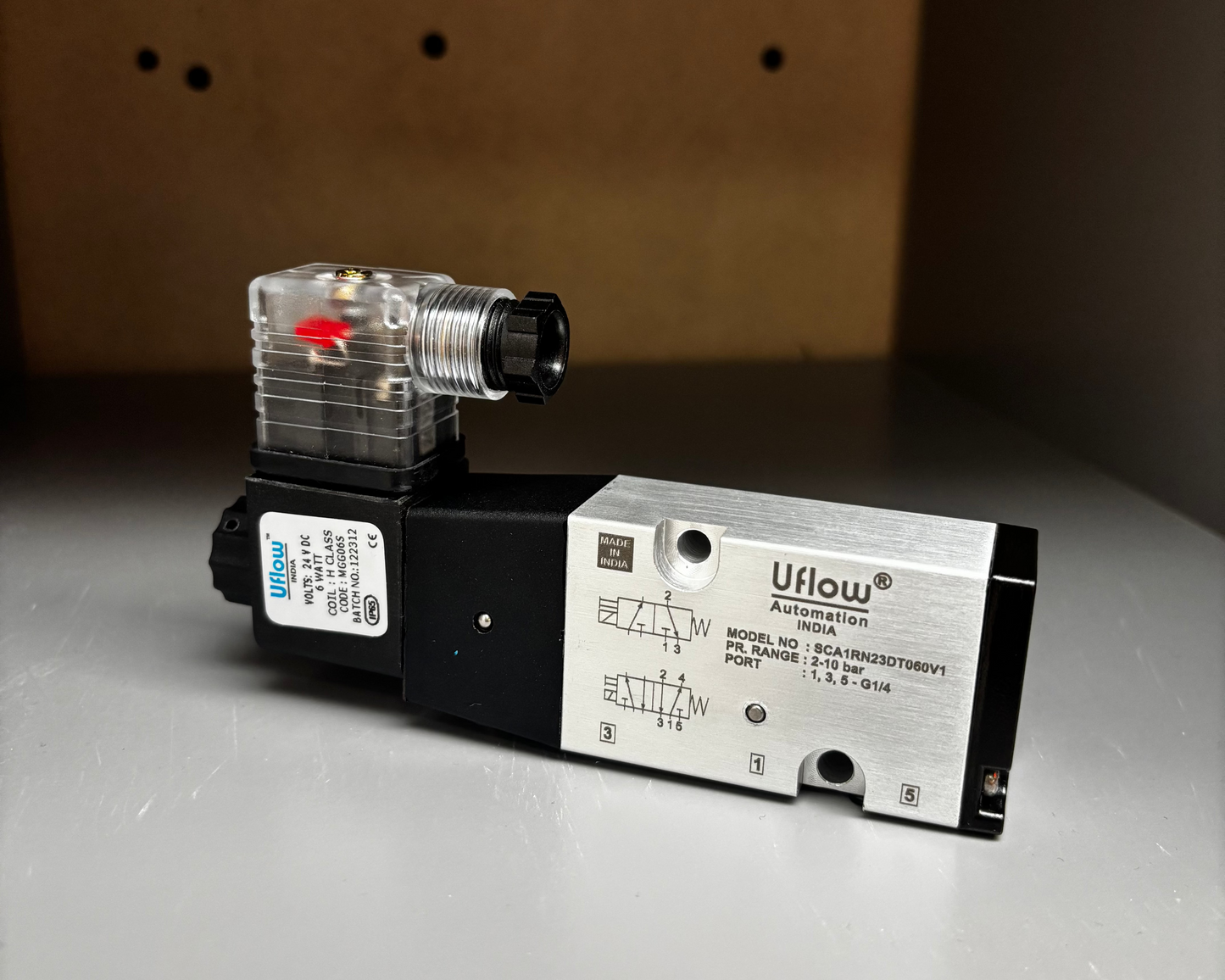 1/4" NAMUR Spool Type Aluminium Solenoid Valve – Nitrile Seal (2–10 Bar)