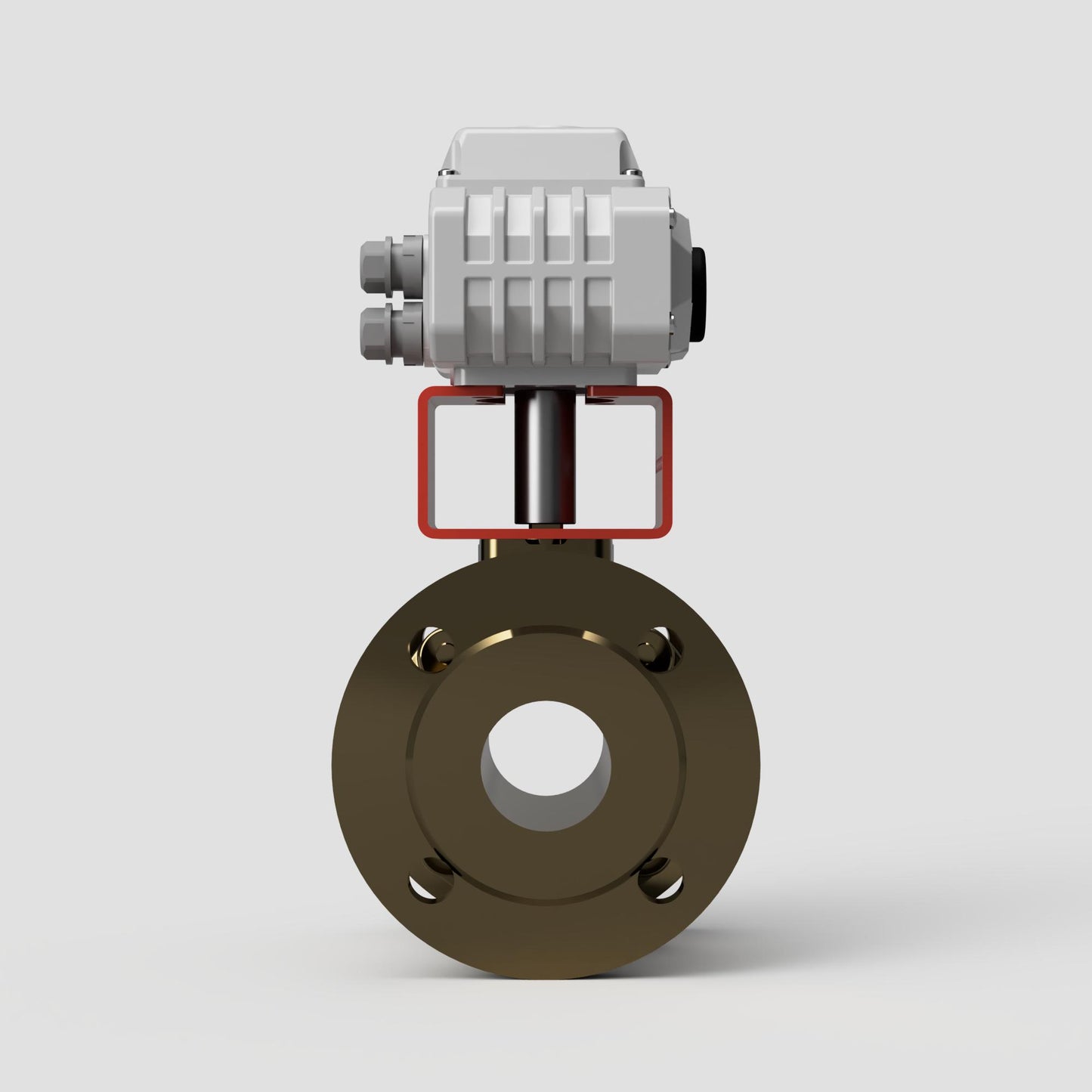 Mariani Koei UNIC Actuated Flanged PN10 2 PCE Full Bore B62 Bronze Ball Valves (Electric Power Open Power Close)